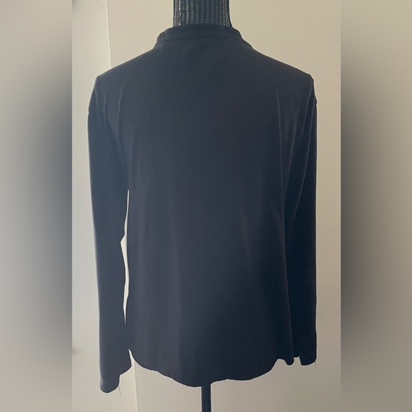 Live 2 Lounge Black Open Cardigan Top Size Medium - Picture 3 of 8